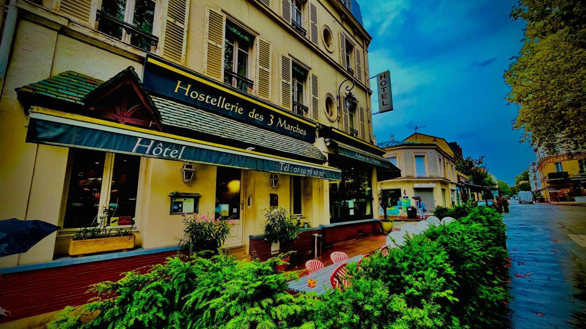 Hotel Des 3 Marches- Logis Hotel Restaurant Le Vésinet Esterno foto